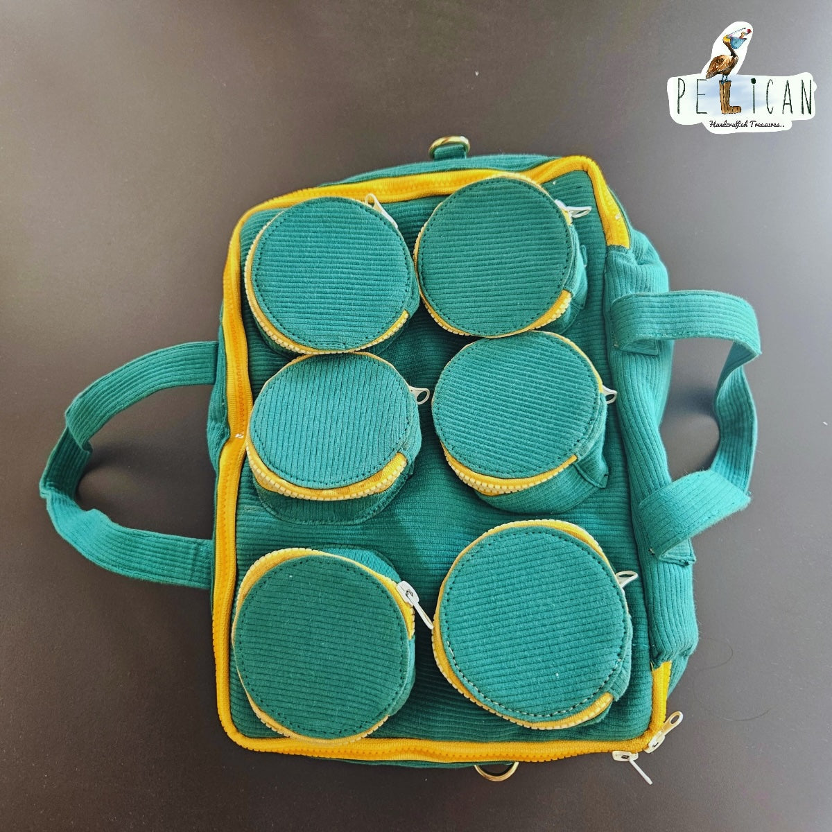 Green Lego Duffle Bag with 6 Studs