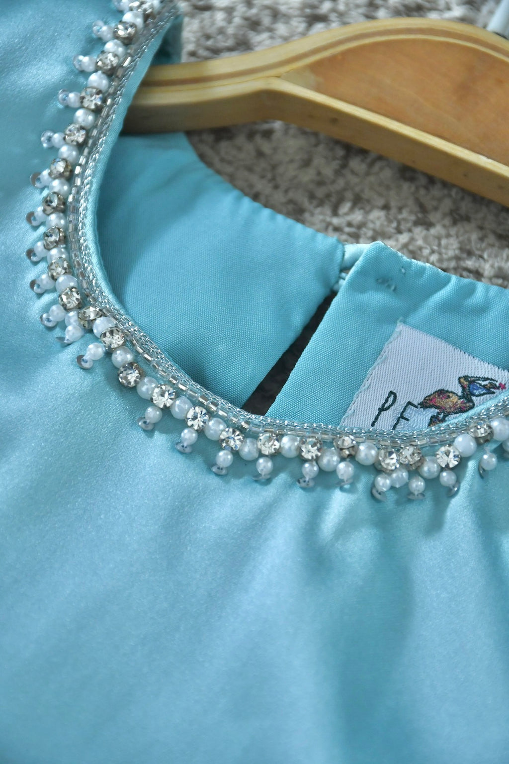 Satin Pearl Dress