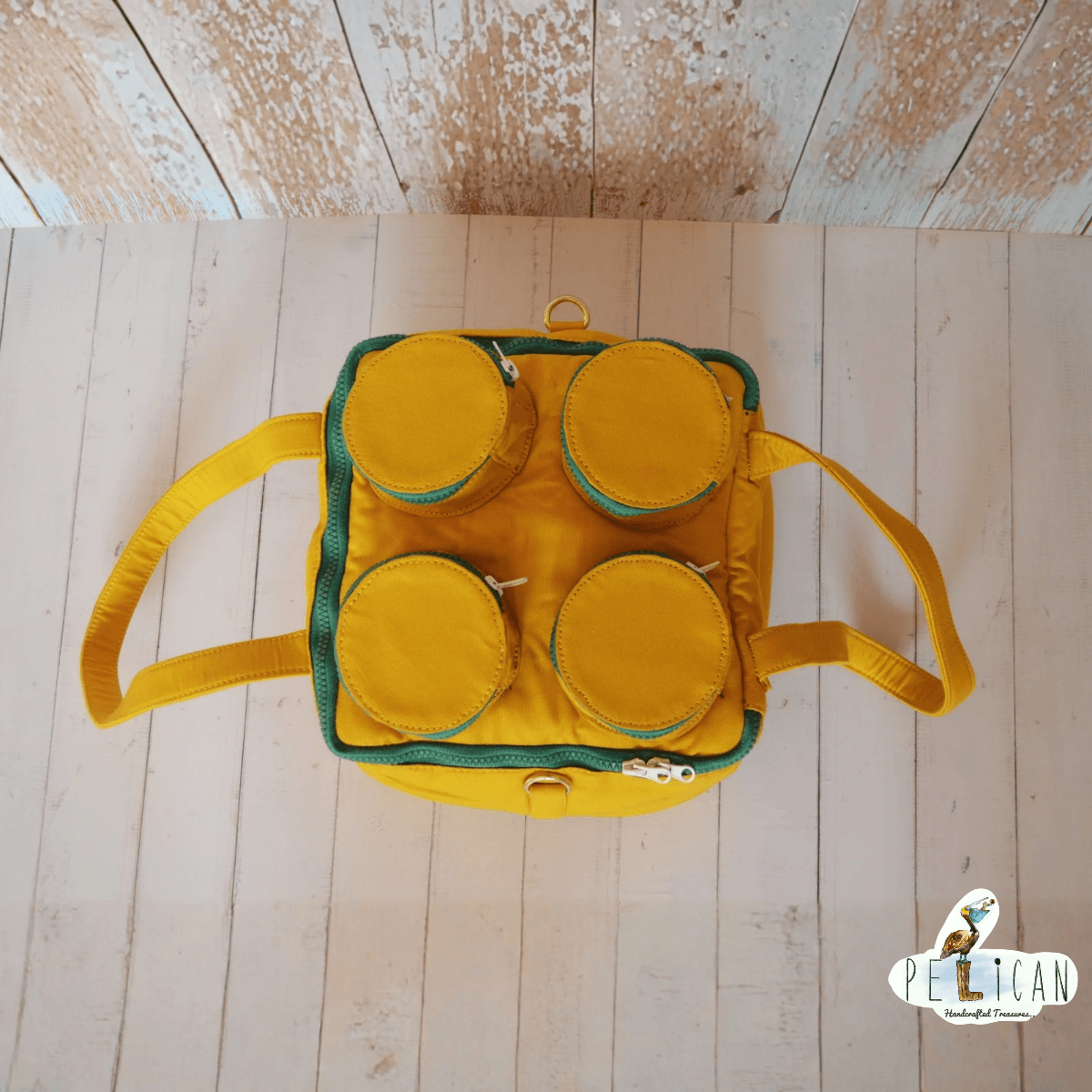 Yellow Lego Duffle Bag with 4 Studs