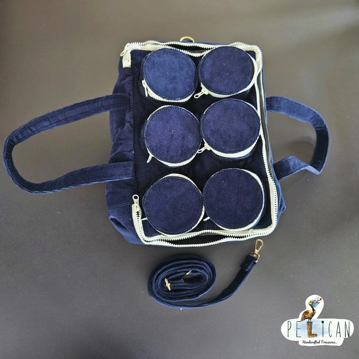 Blue Lego Duffle Bag with 6 Studs