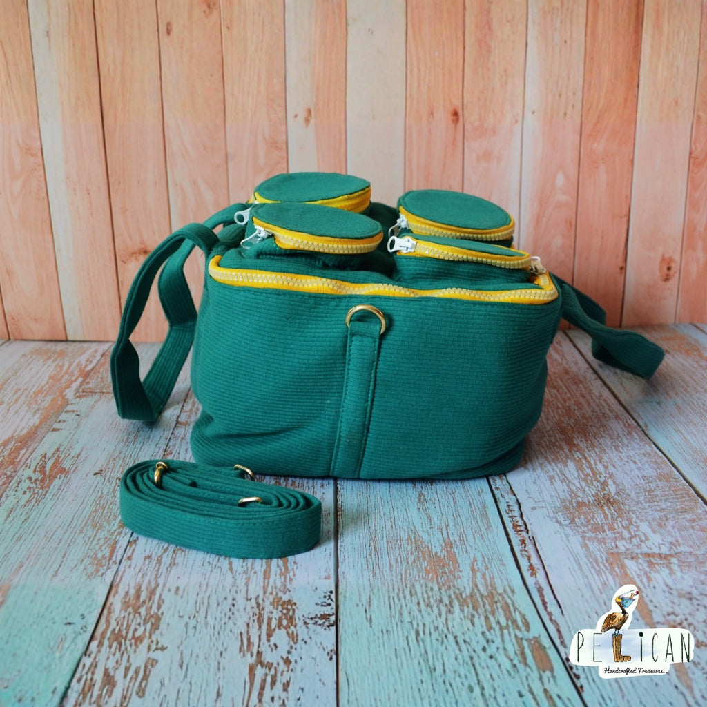 Green Lego Duffle Bag with 4 Studs