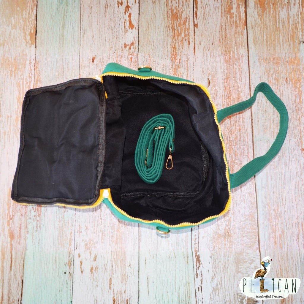 Green Lego Duffle Bag with 4 Studs