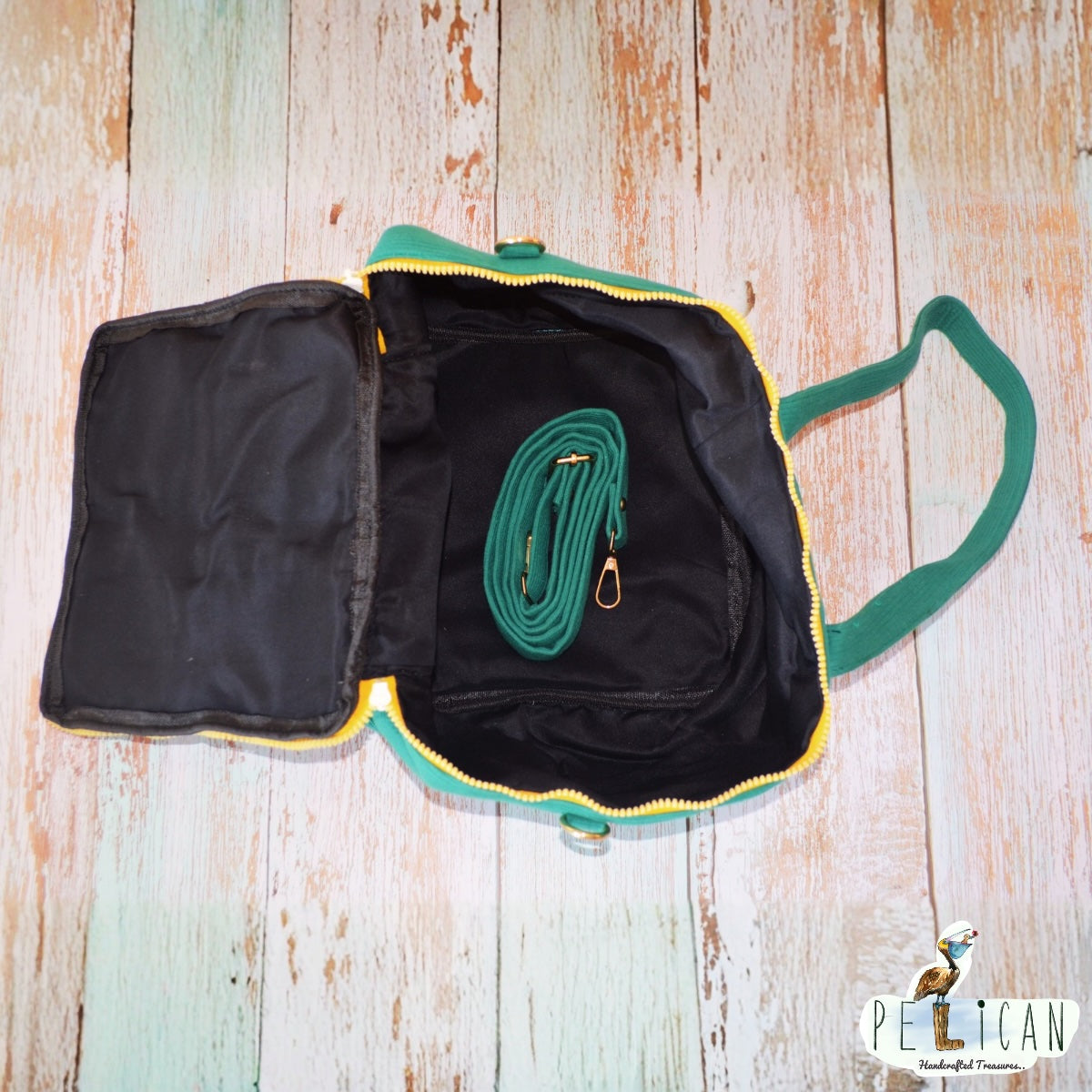 Green Lego Duffle Bag with 4 Studs