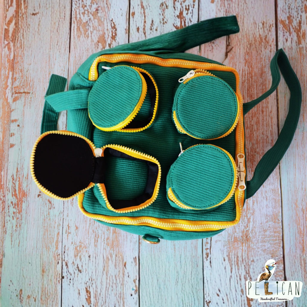Green Lego Duffle Bag with 4 Studs