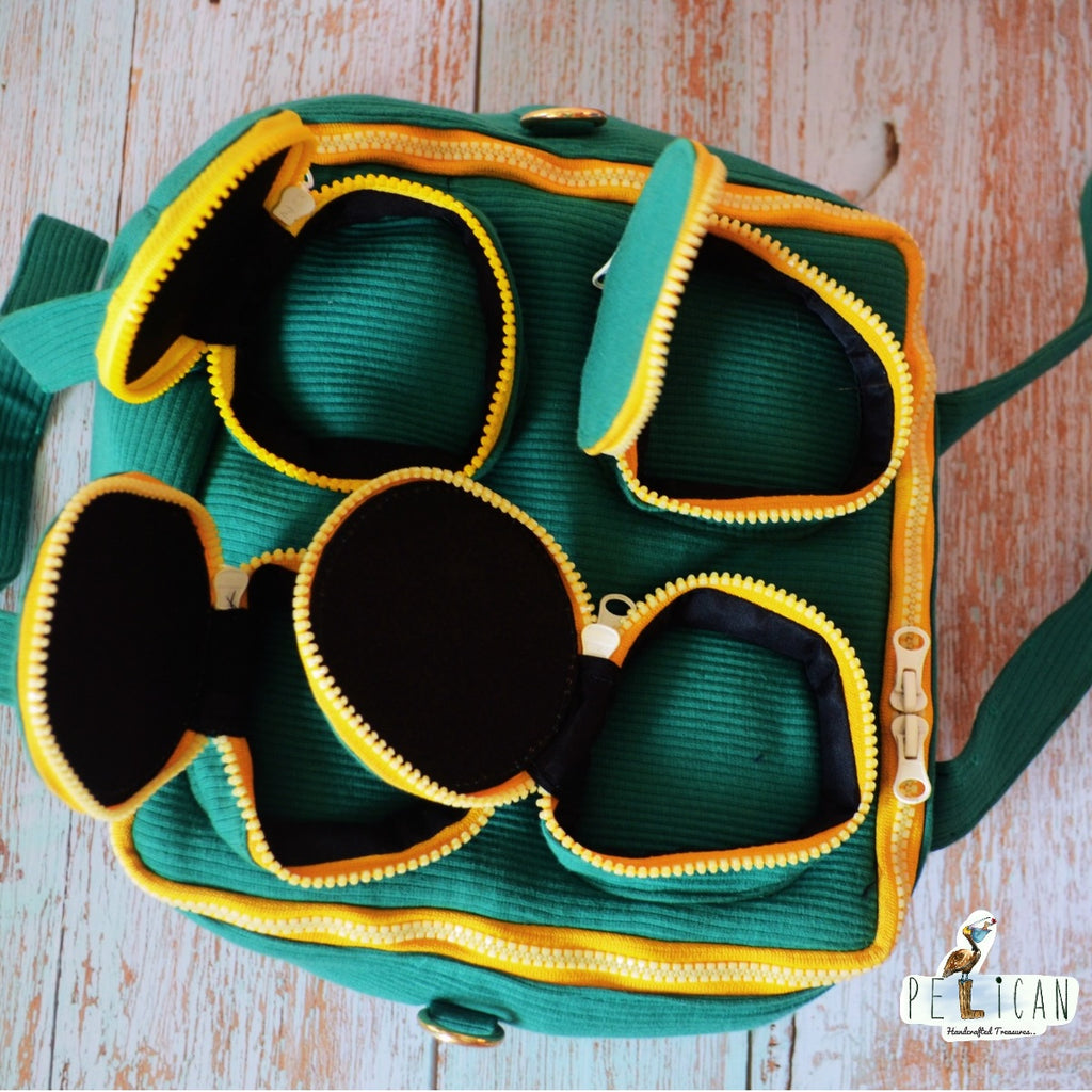 Green Lego Duffle Bag with 4 Studs