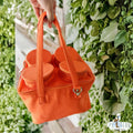 Orange Lego Duffle Bag with 4 Studs