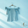 Satiny Blue Dress
